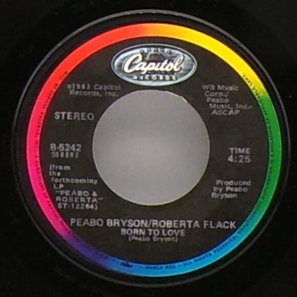 Tonight I Celebrate My Love/Born To Love by Roberta Flack & Peabo Bryson 45 - Picture 6 of 6